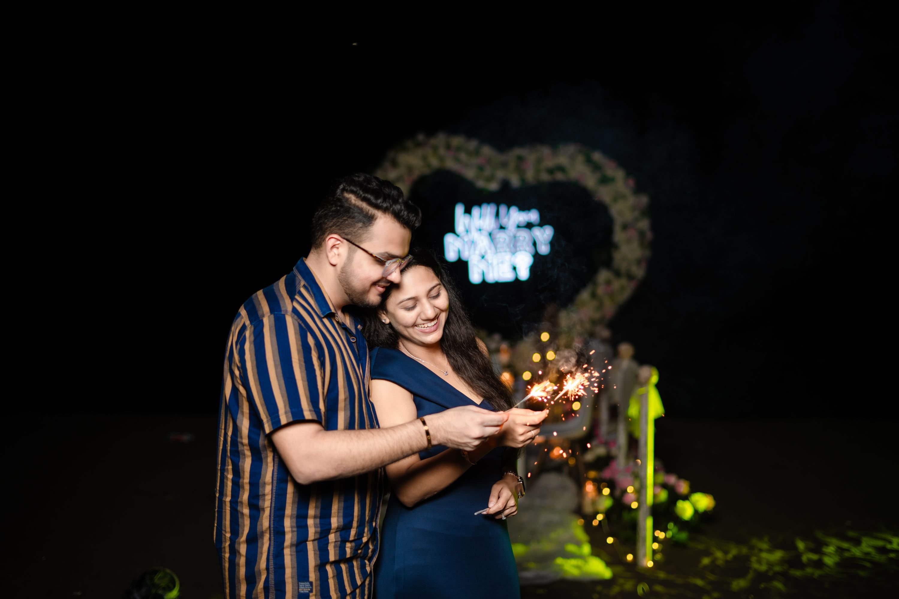 Pre-wedding couple portrait