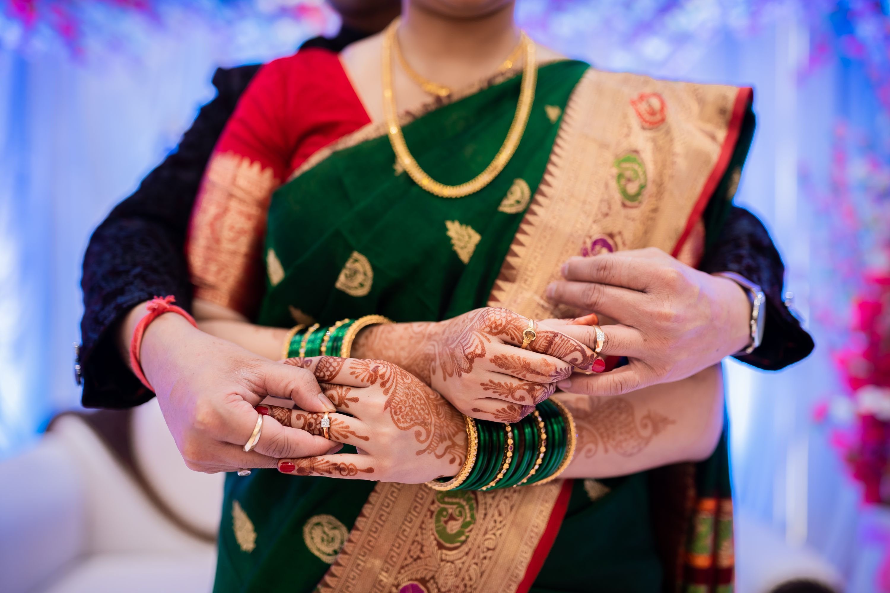 Traditional engagement ceremony Mumbai
