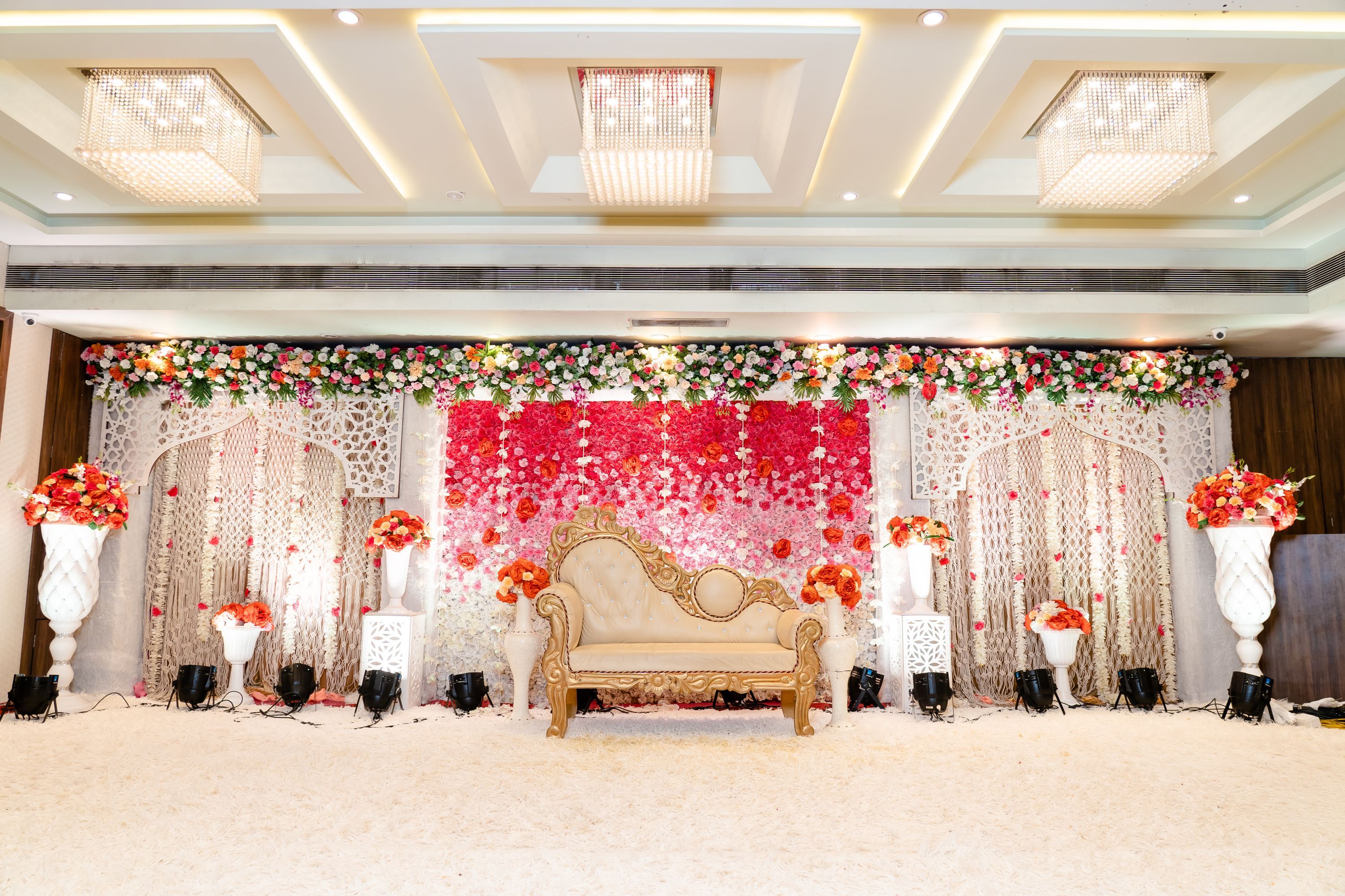 Engagement venue decorations