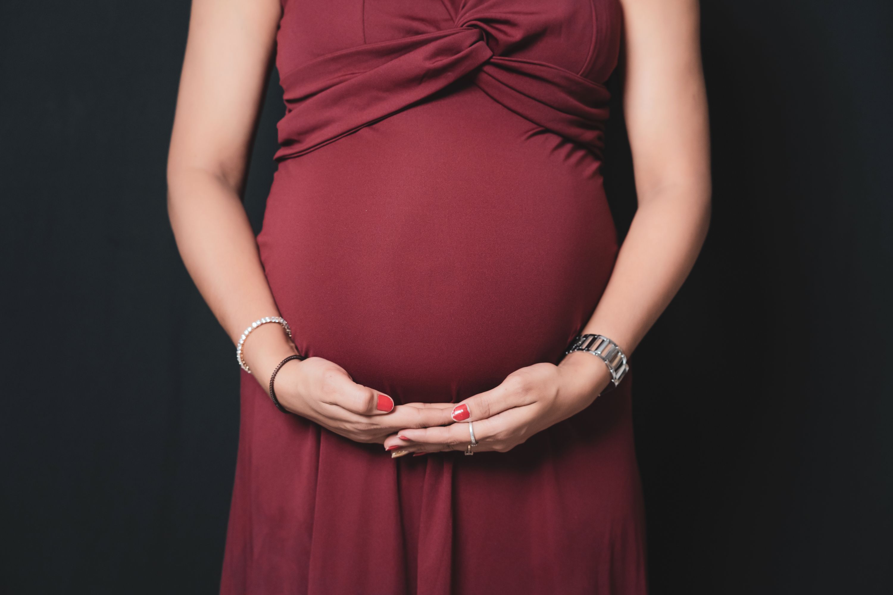 Artistic baby bump photography