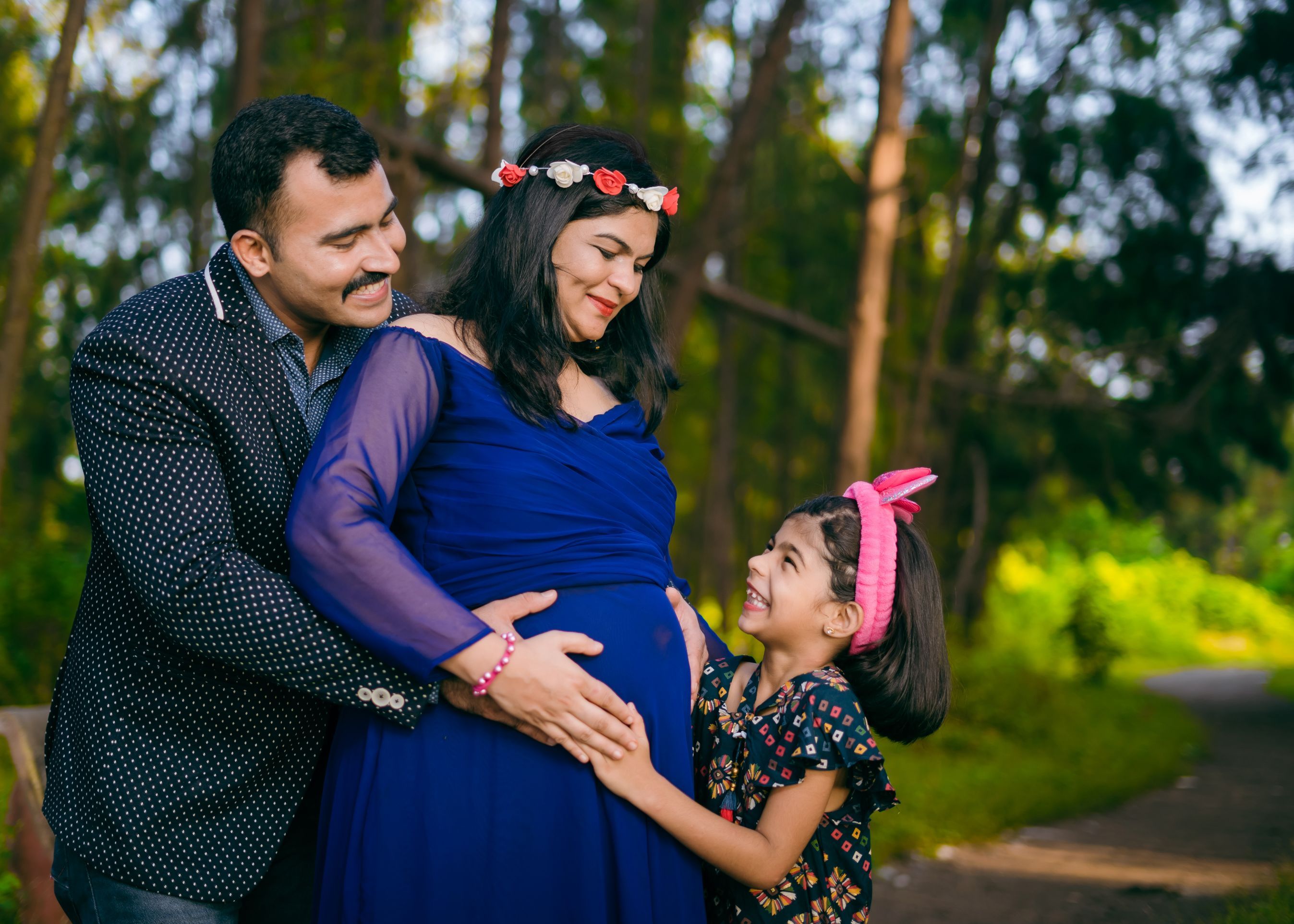 Family maternity photography session