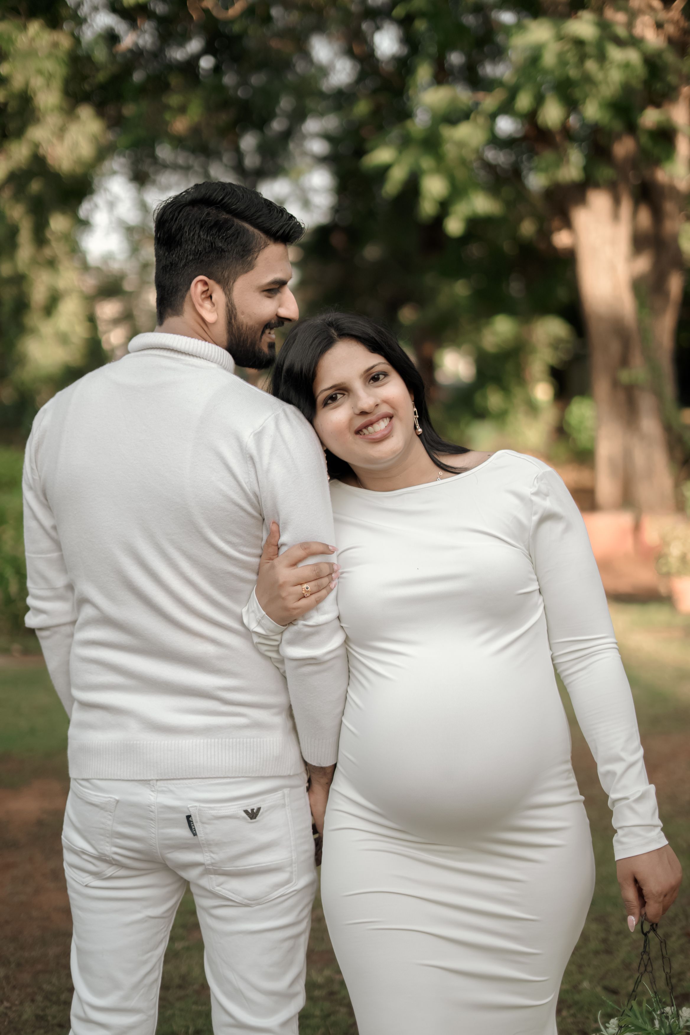 Intimate couple maternity photos