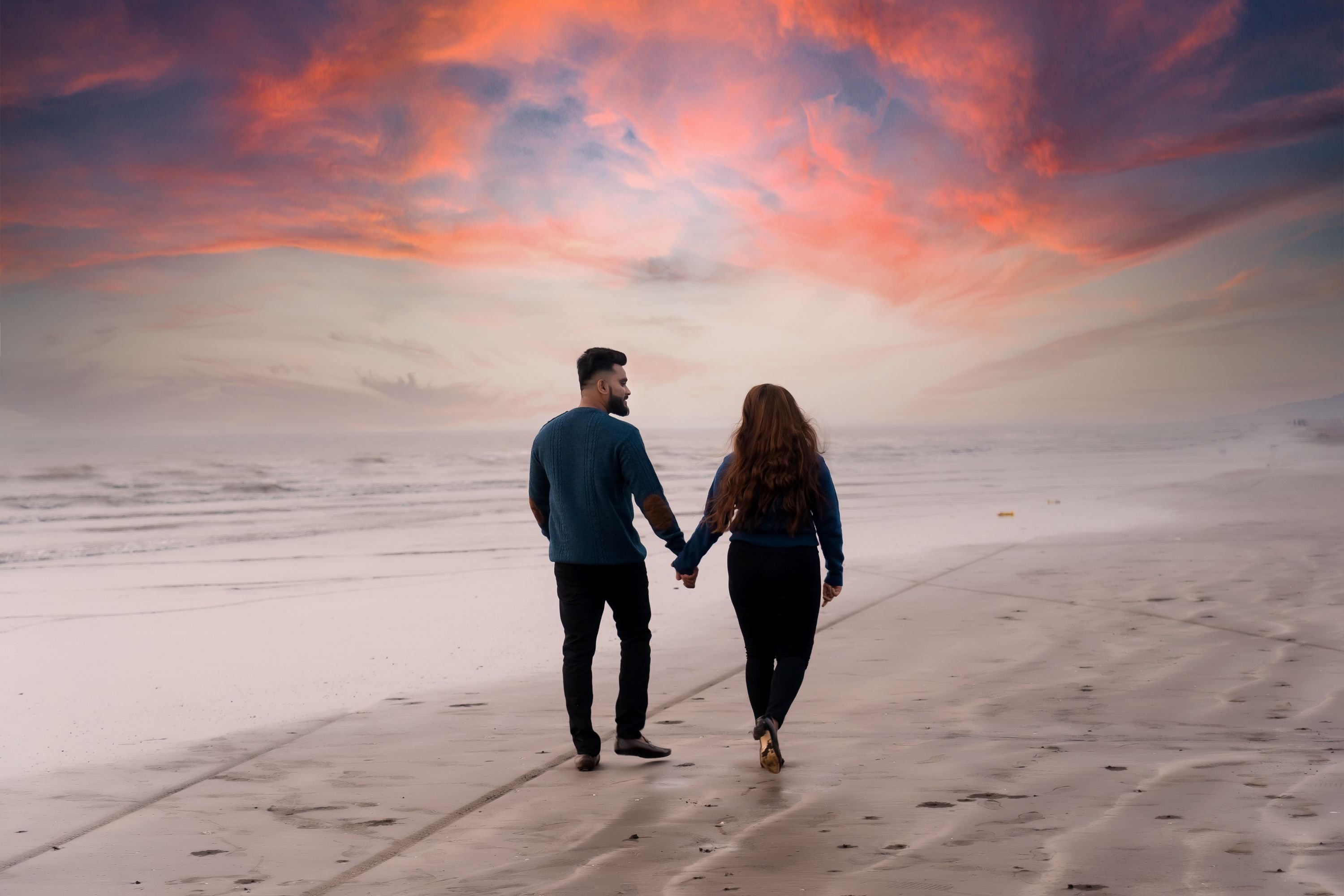 Pre-wedding Marine Drive sunset